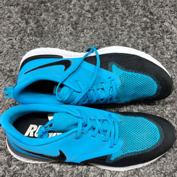 Nike Mens Odyssey React 2 Flyknit Blue Lagoon Running Shoes Sneakers Size 12 - Picture 6 of 6